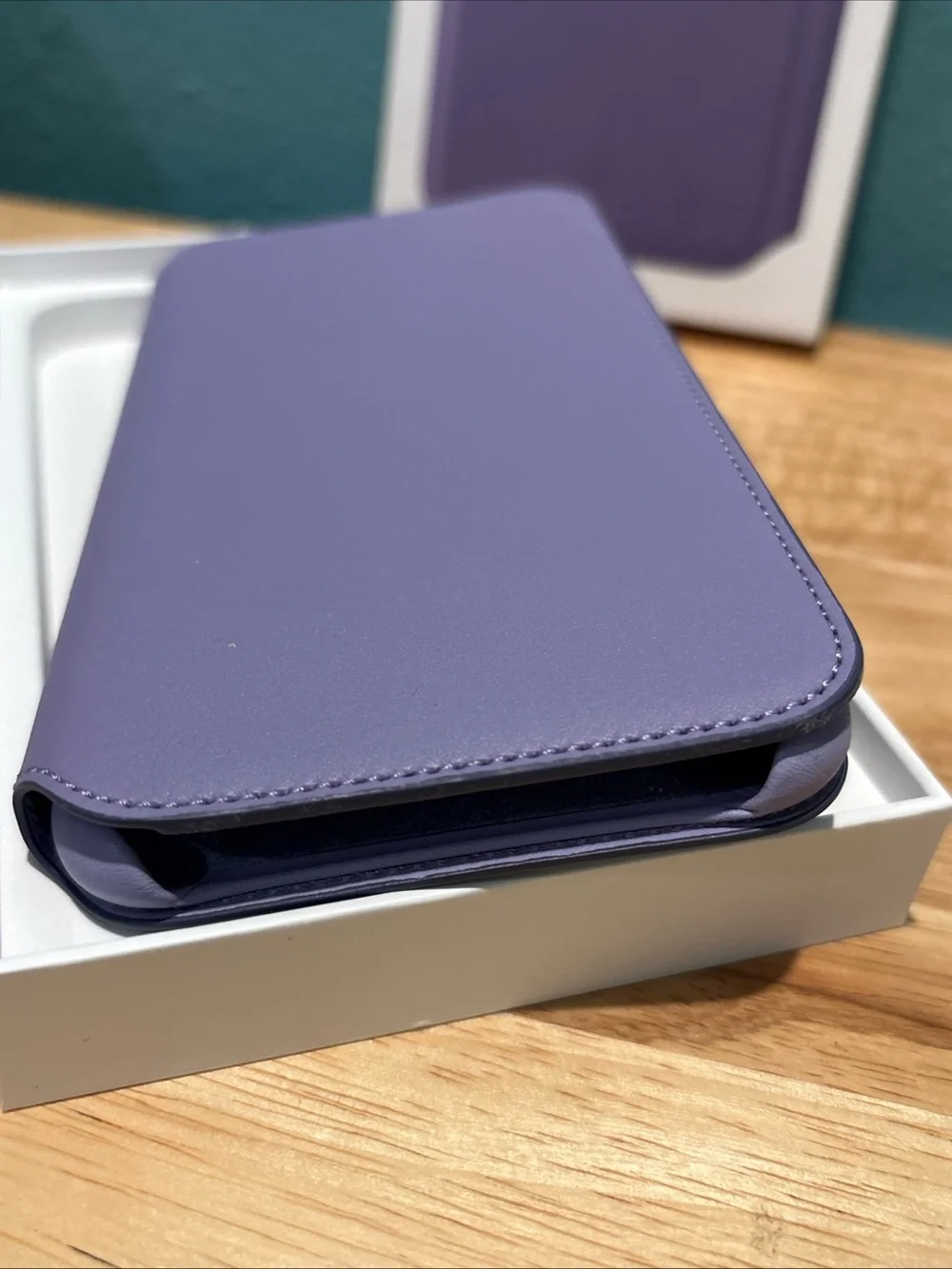 Apple Genuine Leather Folio Phone Case Cover Fit For Apple iPhone XS MAX Lilac